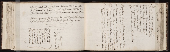 Late 17th century commonplace book