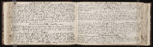 Late 17th century commonplace book
